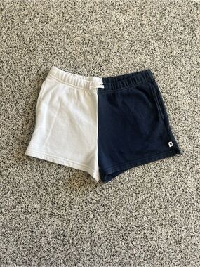 abercrombie kids Navy and White Colorblock Shorts